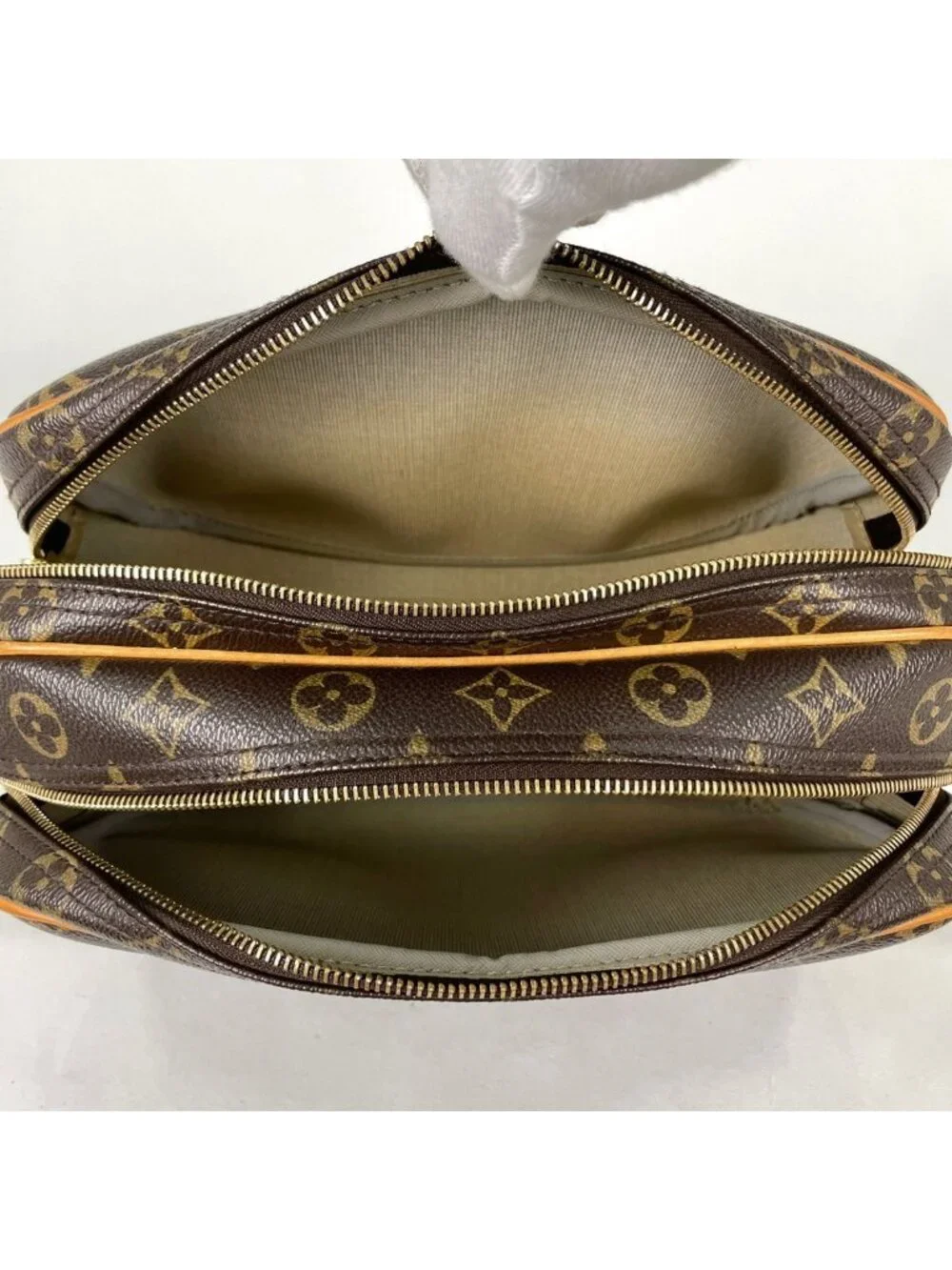 Louis Vuitton Reporter PM Shoulder Bag Crossbody Monogram Brown